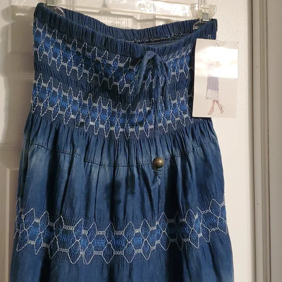 Lapis jean skirt /dress - Picture 4 of 11